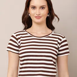 Moda Rapido Women Striped Cotton Crop Top-picture-48