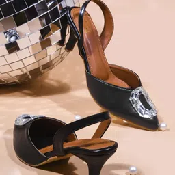 JM Looks Ethnic Block Mules-33