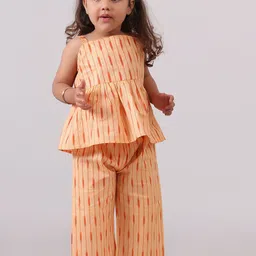TJORI Girls Floral Printed Pure Cotton A Line Kurti with Salwar-image-54