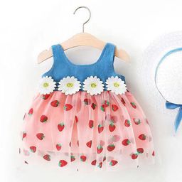 YK Girls Floral Print Fit & Flare Dress-picture-20