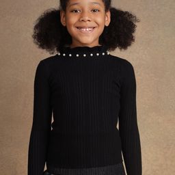 One Friday Girls Striped Pullover-image-46