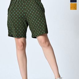 BAESD Women Printed High-Rise Shorts-image-91