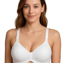Eleg & Stilance Women Nylon Padded Open Front Soft Stretchable Maternity Bra-picture-46