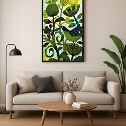 999Store Green & White Garden Floral And Botanical Canvas Wall Art-image-57