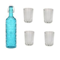 SOMIL Blue Glass Airtight Can Bottle-image-91