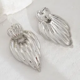 StyleCast x Revolte Silver-Plated Heart Shaped Drop Earrings-15