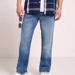 SF JEANS by Pantaloons Men Straight Fit Low Distress Heavy Fade Jeans-image-83