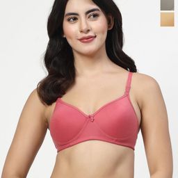 LILY Maofcigam Pack Of 3 Full Coverage Heavily Padded Seamless T-shirt Bra-picture-5
