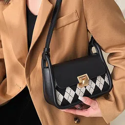 LULU & SKY PU Oversized Structured Shoulder Bag-18