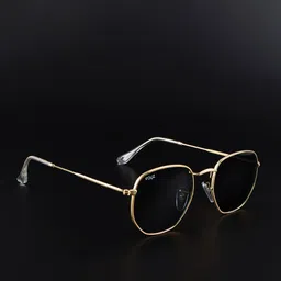 Irayz Unisex UV Protected Lens Other Sunglasses 3549-Gold-Black-picture-7
