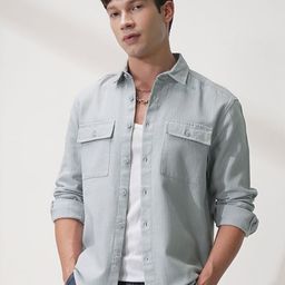 HIGHLANDER Men Comfort Opaque Casual Shirt-picture-29