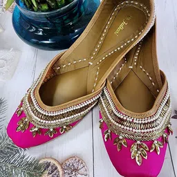 Fulkari Women Ethnic Ballerinas Flats-44