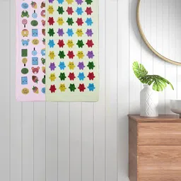 Myntra Elegant Homes Yellow & Purple 2 Printed Cotton 420 GSM Bath Towel-picture-30