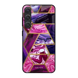 QRIOH Electroplated Printed Samsung Galaxy S25 5G Glass Back Case Mobile Accessories-picture-47