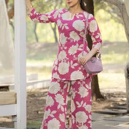 SZN Women Pure Cotton Printed Co-Ords-picture-41