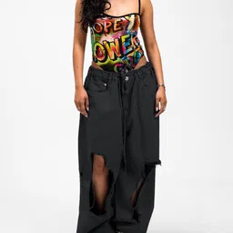 HUEMN Women Printed Cotton Bodysuit-image-24