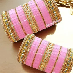BeautyTrends Set Of 70 American Diamond Stone-Studded Chuda Bangles-31
