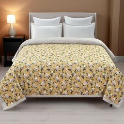 IVAZA Gold AC Room Double Bed Microfibre Comforter-image-78