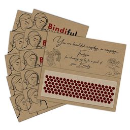 Comet Busters Set Of 10 Bindiful Traditional Round Velvet Bindi-4
