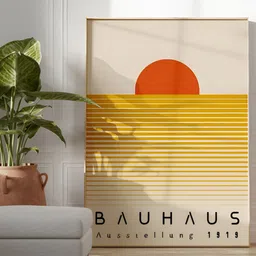 SAF Off White & Yellow 1 Piece Wood Abstract Wall Paintings-5