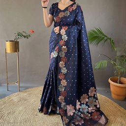 BerMondsey Woven Design Banarasi Saree-image-20