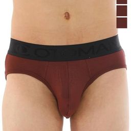 OTOMAN Pack Of 4 Mid Rise Basic Briefs 4-SOLID-BRIEF-BROWN-S-picture-18