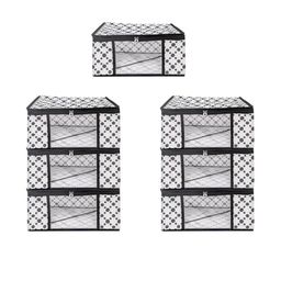 AMAK INC Black Fabric Multi-Utility Wardrobe Organisers-picture-31