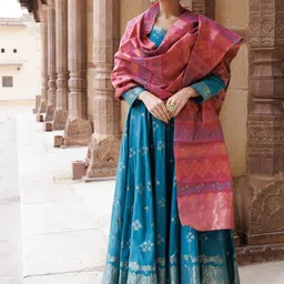 KIDAR Embroidered Maxi Ethnic Dresses-image-55