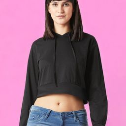 DressBerry Hooded Crop Sweatshirt-image-40