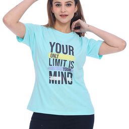 Moda Elementi Women Typography Printed Pockets T-shirt-image-25