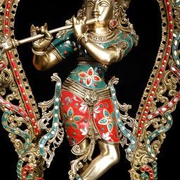 Exotic India Gold-Toned Religious Idol Showpiece-picture-28