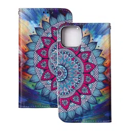 PEEPERLY Abstract Printed iPhone 16 Pro Max Flip Case Mobile Accessories-0