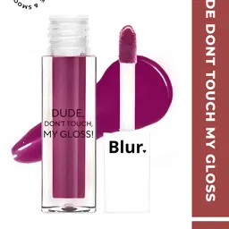 BLUR INDIA Dude Don't Touch My Lip Gloss -5ml-Mauve image 1