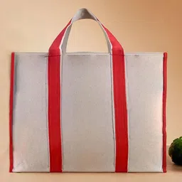 Kuber Industries Structured Tote Bag with Cut Work-18