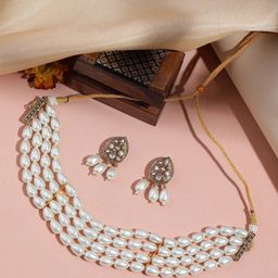 MANSIYAORANGE Pearl Layered Choker Set-image-62