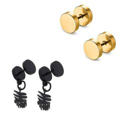 shobhram Unisex Gold Earrings-image-15