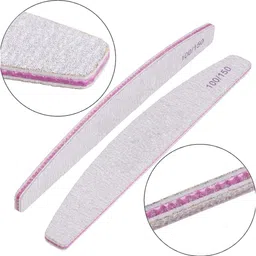 RANORE Set Of 5 Professional Washable Good Hand Grip Nail Files - White image 2