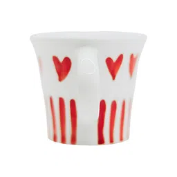 Rare Planet White & Red Printed Ceramic Glossy Mugs Set of Cups and Mugs image 4