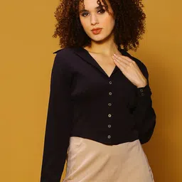 Sera Shirt Style Crop Top-image-11