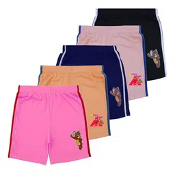 DON CARE Kids Pack Of 5 Cotton Sports Shorts-16