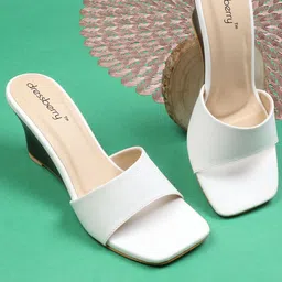 DressBerry PU Wedge Sandals-16