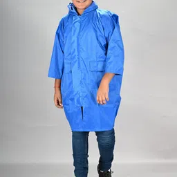 LUX VENUS Boys Hooded Raincoat With School Bag Cover-picture-19