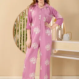 NIGHT FLOSS Printed Basic Jumpsuit-image-85