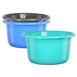 Aura Green & Grey 3 Pieces Bath Accessories Set-25