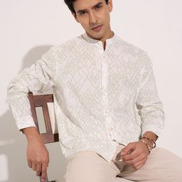 indus route by Pantaloons Men Opaque Printed Casual Shirt-image-84