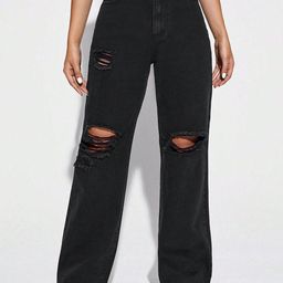 NU CLOTHS Women Jean Wide Leg High-Rise Stretchable Jeans-image-77