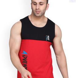 SLOWLORIS Pack Of 2 Printed Combed Cotton Gym Vest-picture-18