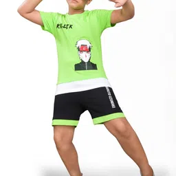 ACTLIVE Boys Printed T-shirt with Shorts-45