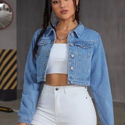 LILY BUDS Women Washed Biker Jacket-14