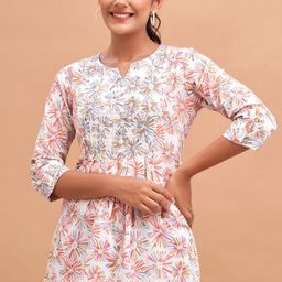 Rangun Women Floral Print V neck regular sleeves Top-picture-56
